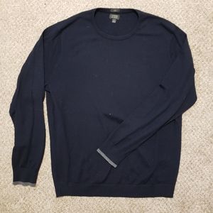Navy J. Crew Merino Wool Sweater